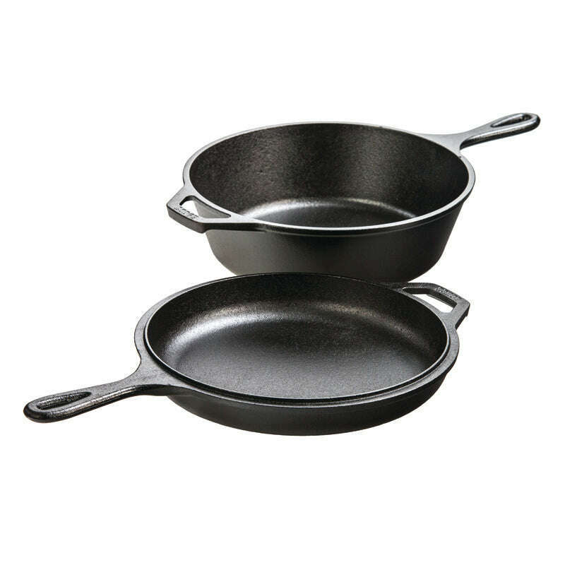 2.8L Seasoned Cast Iron Combo (Casserole+Fry Pan) Cooker - Medaid International