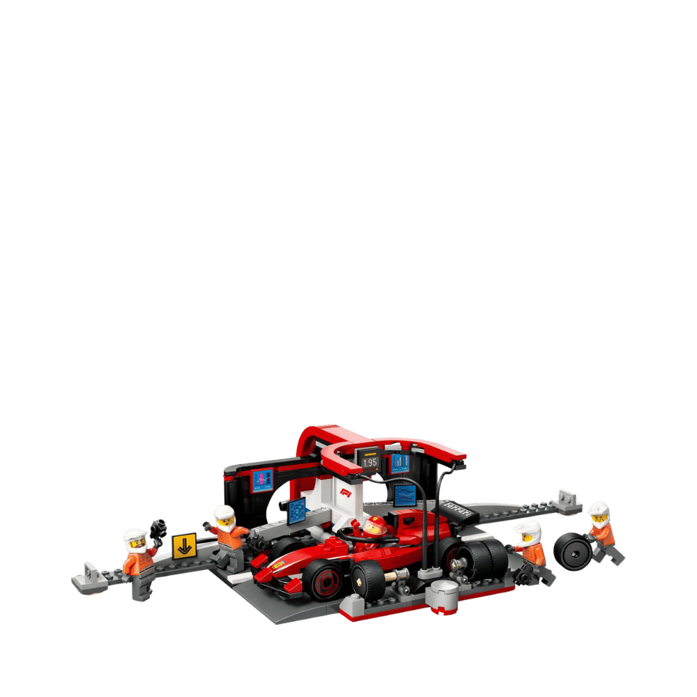 F1 Pit Stop & Pit Crew with Ferrari Car Lego Creator By Lego - Medaid International