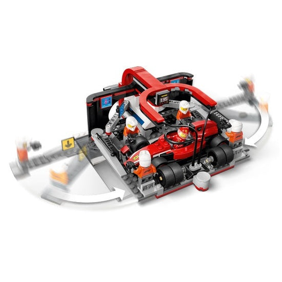 F1 Pit Stop & Pit Crew with Ferrari Car Lego Creator By Lego - Medaid International