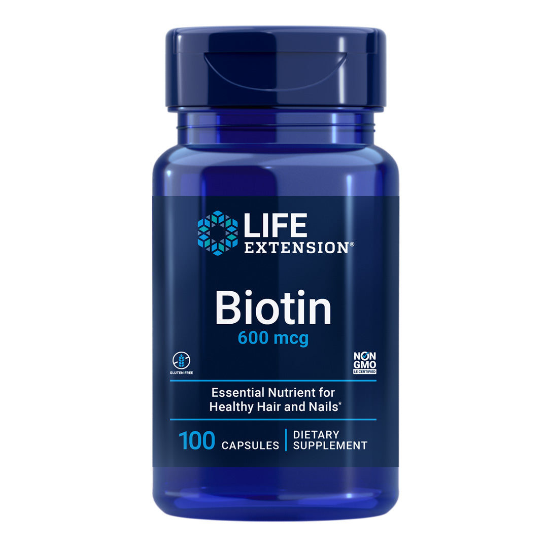 Life extension Biotin 100 Capsules - Medaid International