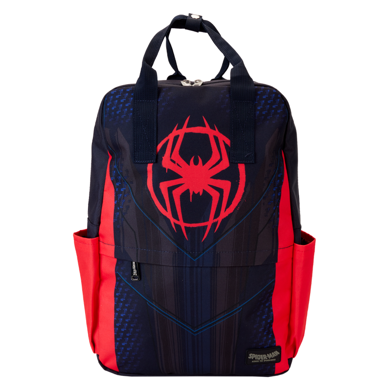 Loungefly! Nylon: Marvel Spiderverse Miles Morales Suit Full Size Nylon Backpack - Medaid International