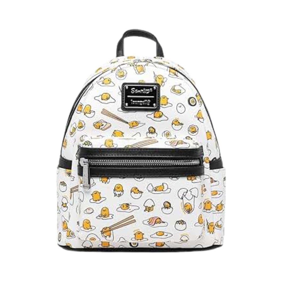 Loungefly! Leather: Sanrio Gudetama Convertible Mini Backpack - Medaid International