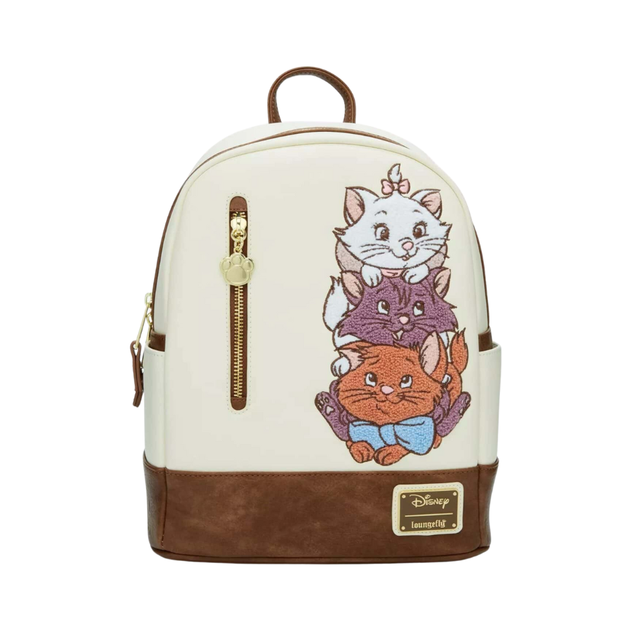 Loungefly! Leather: Disney Aristocats Stacked Chenille Mini Backpack - Medaid International