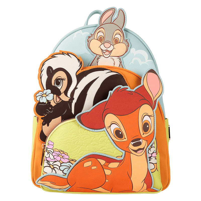 Loungefly! Leather: Disney Bambi Triple Pocket Backpack - Medaid International