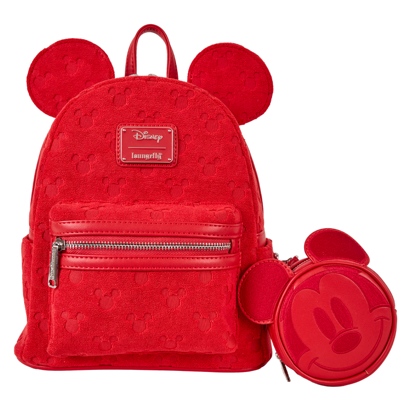 Loungefly! Leather: Disney Mickeys Ears Burnout Mini Backpack - Medaid International
