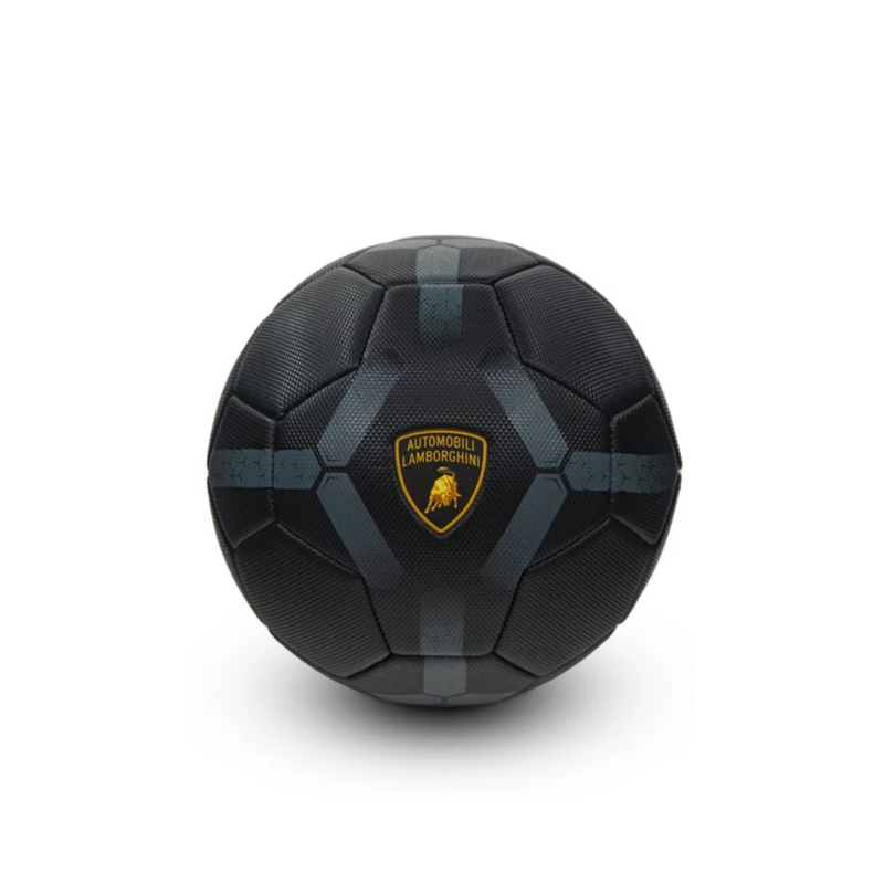LAMBORGHINI #5 MACHINE SEWING PVC SOCCER BALL - BLACK - Medaid International