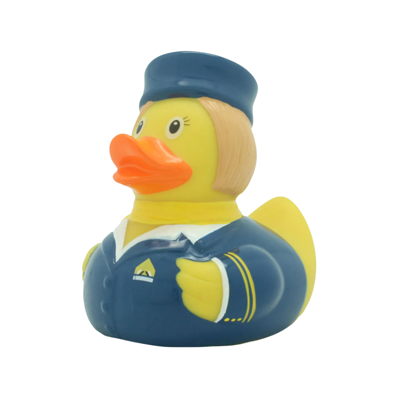 Lilalu-Bath Toy-Stewardess Duck -Blue/Yellow - Medaid International
