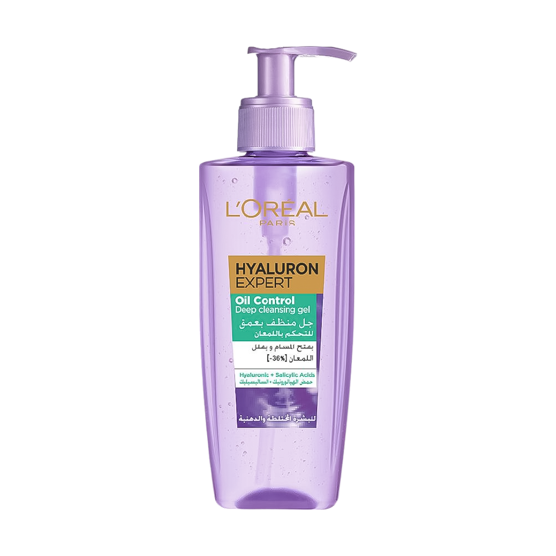 L'Oreal Hyaluron Expert Oil Control Deep Cleansing Gel - 200ml - Medaid International