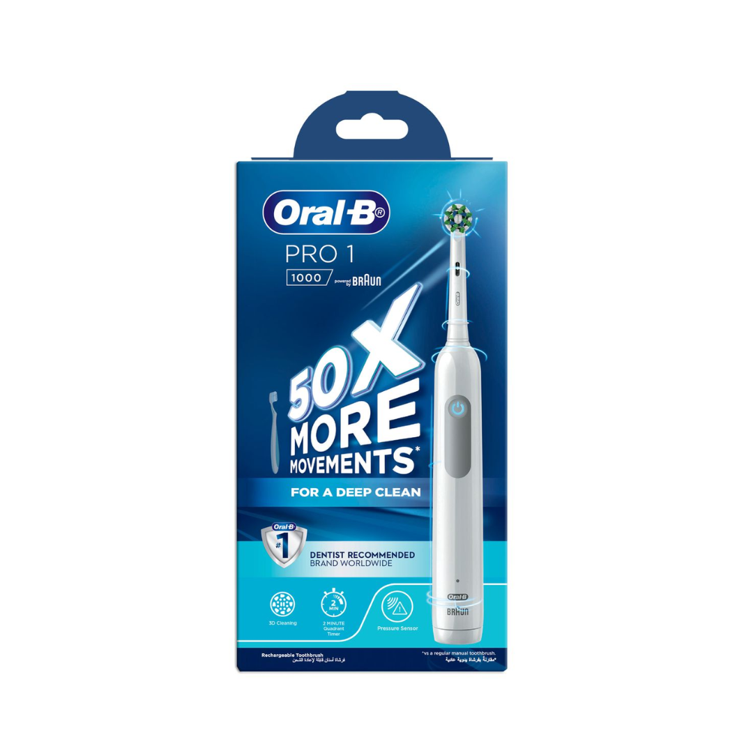 Oral B Pro 1000 CrossAction Electric Toothbrush - Medaid International