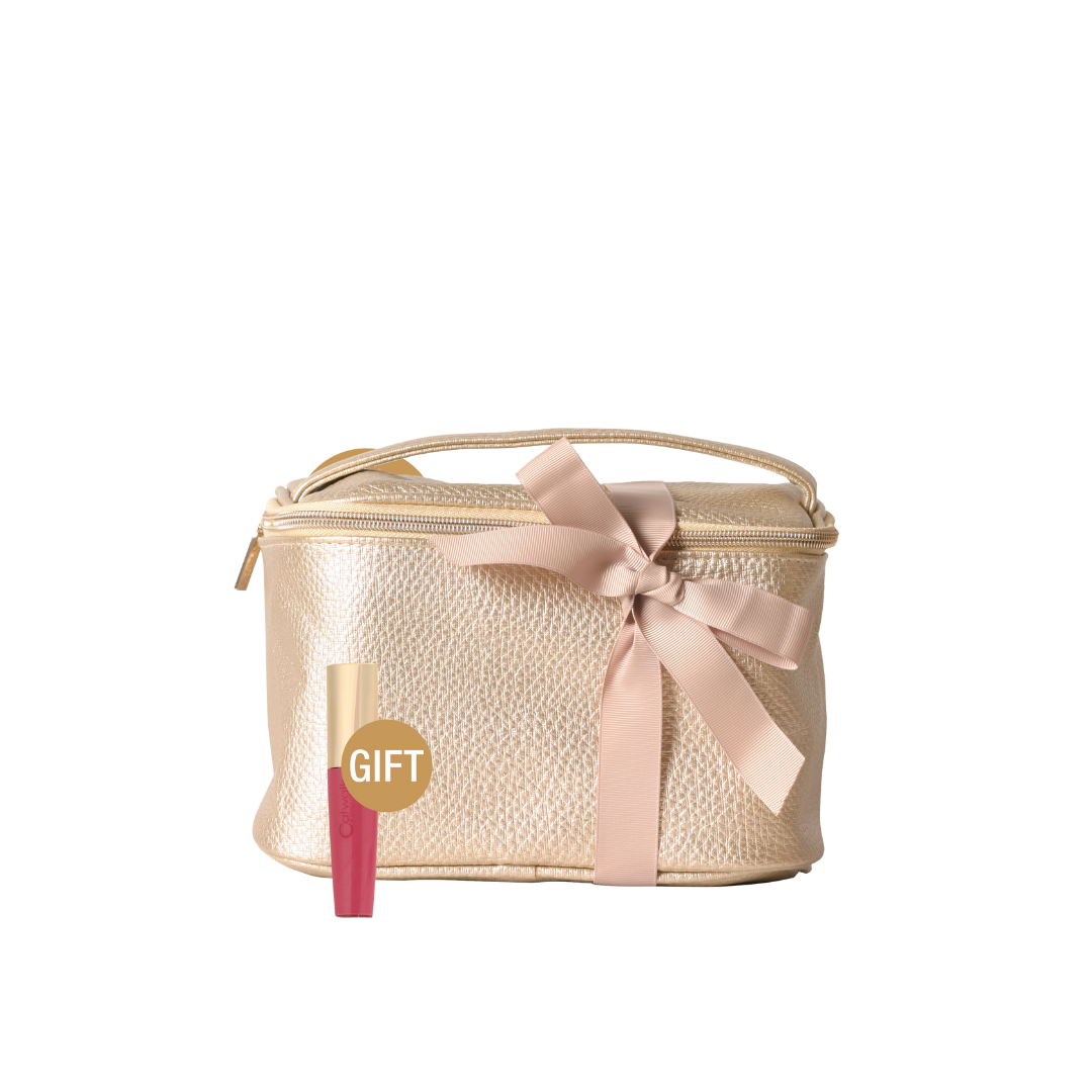 Samoa Gold Beauty Bag + Catwalk Lipgloss Set - Medaid