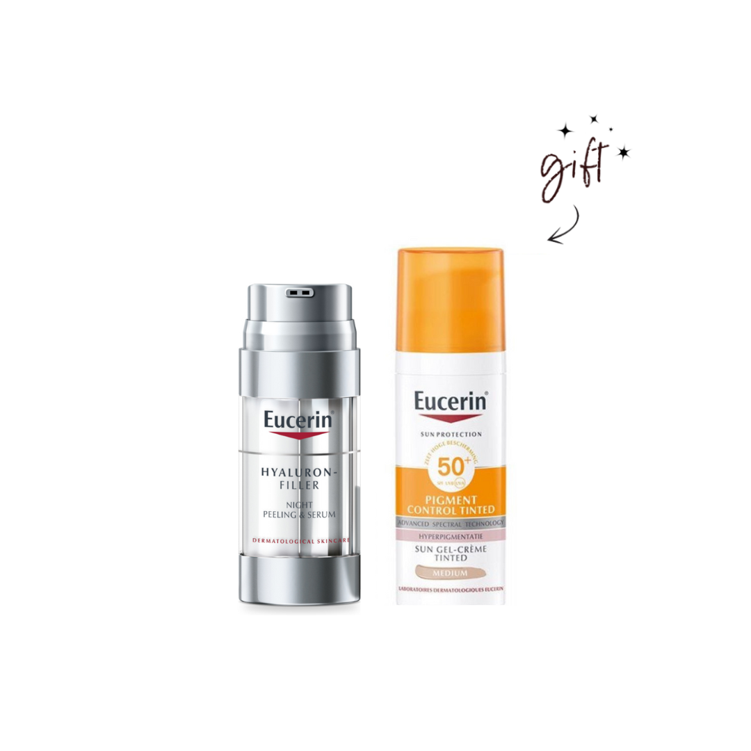 Eucerin Hyaluron-Filler Serum Set + Tinted Fluid Gift - Medaid