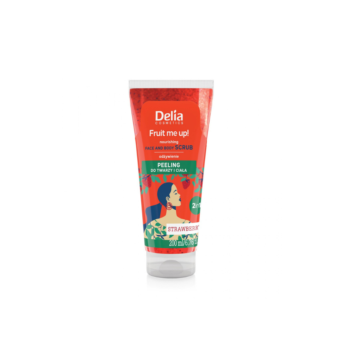 Delia Strawberry Face and Body Scrub 200ml - Medaid