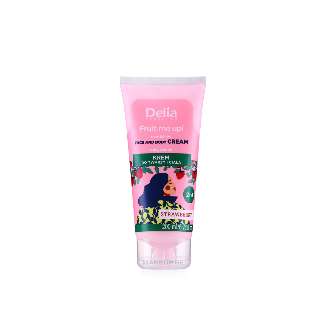 Delia Strawberry Face and Body Cream 200ml - Medaid