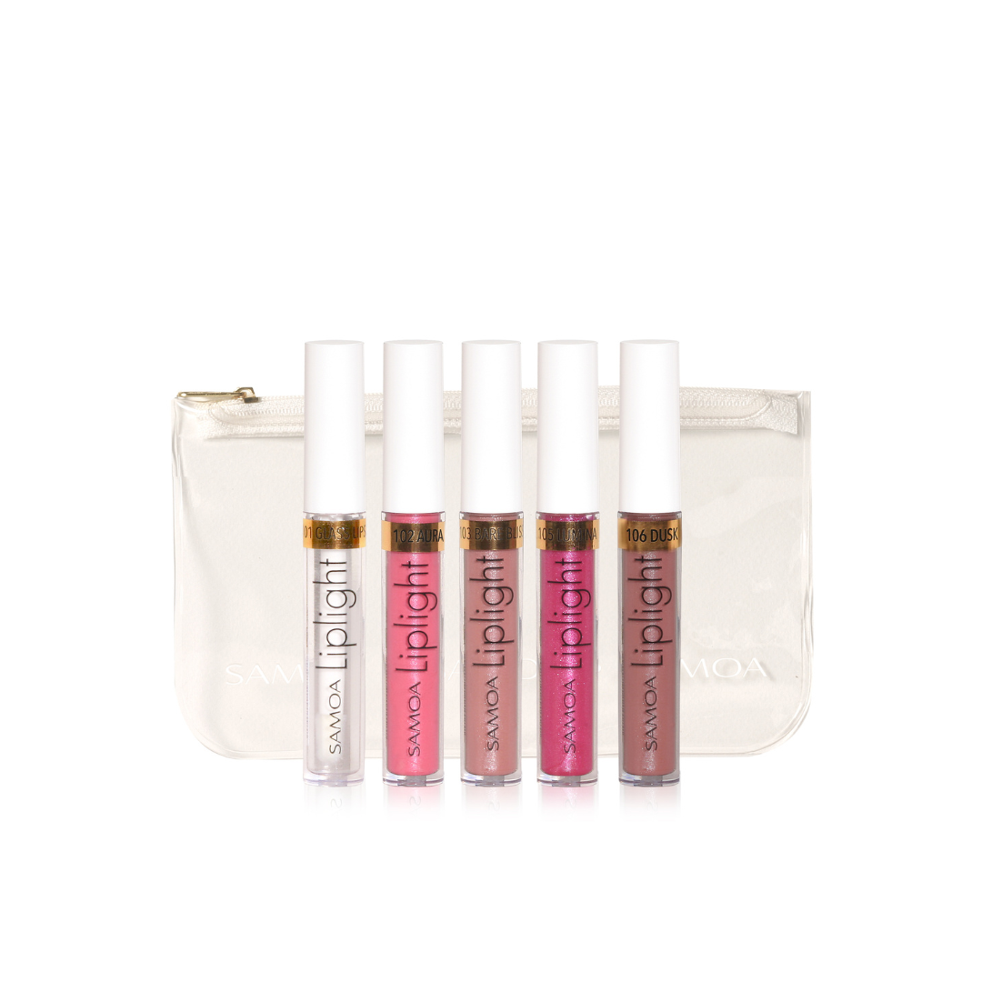 Samoa 4+1 Liplight Glossy & Luminous Lipgloss Set - Medaid