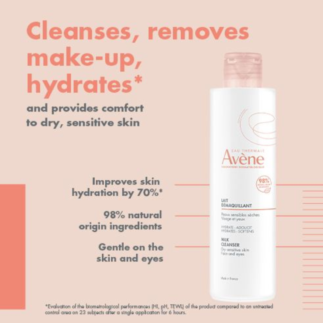 Avene Gentle Milk Cleanser For Sensitive Skin 200ml - Medaid