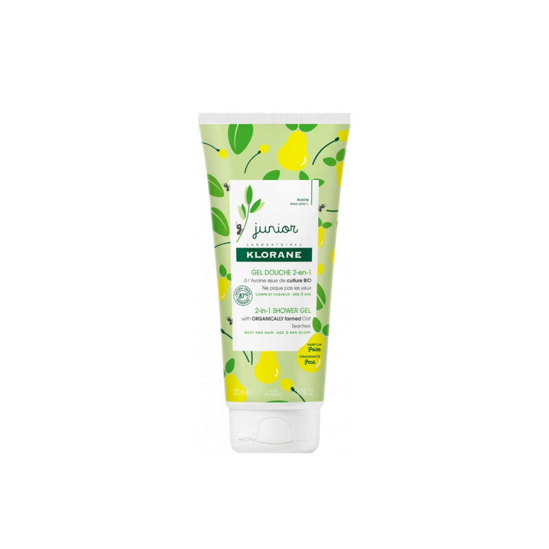 Klorane Junior 2in1 Shower Gel Body And Hair 200 ml - Medaid