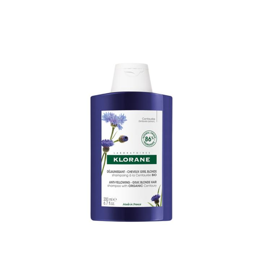 Klorane Shampoo With Centaury For White Or Gray Hair 200ml - Medaid