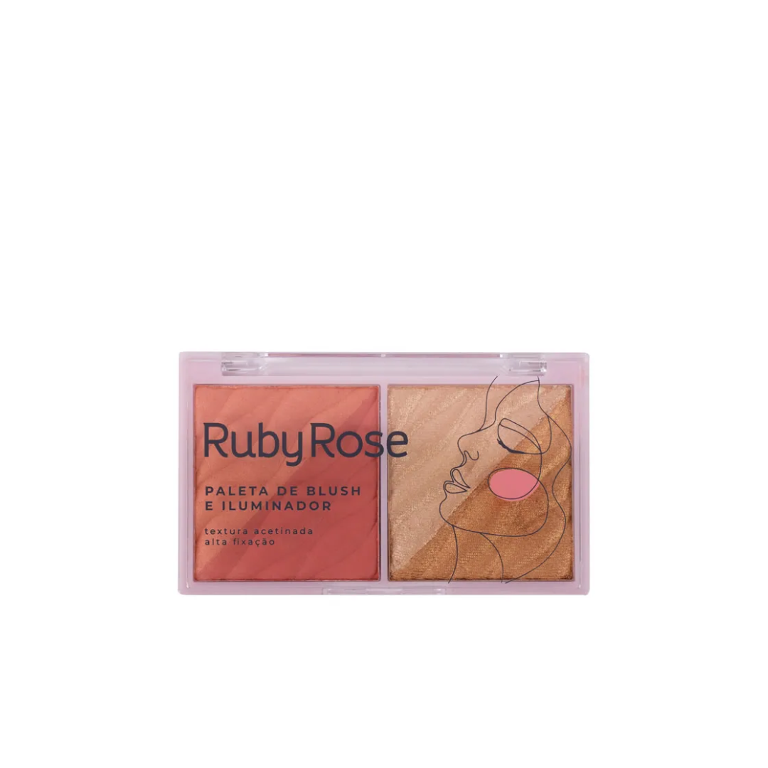 Ruby Rose Blush Palette - Passion - Medaid