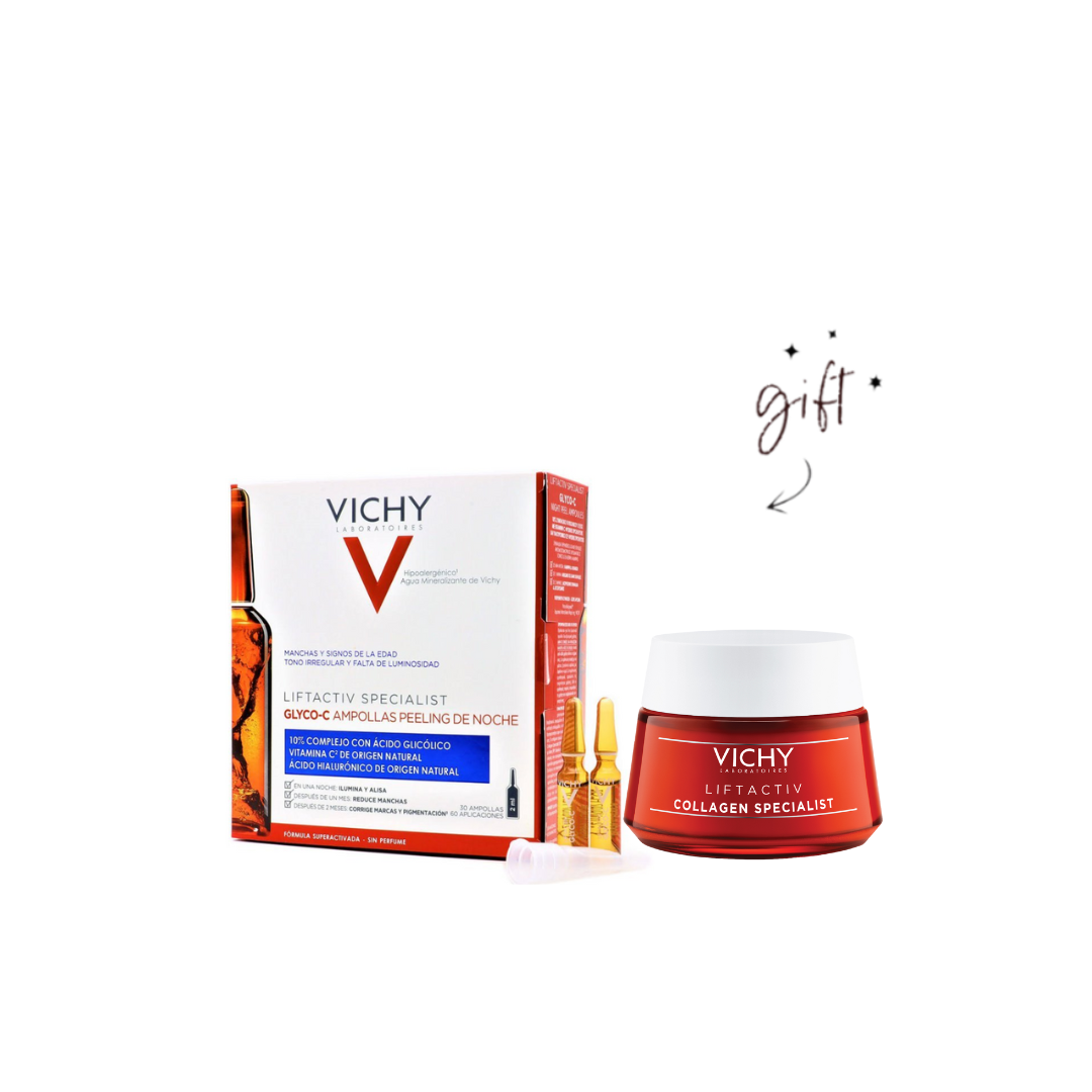 Vichy Liftactiv Glycolic Ampoule Bundle + Gift - Medaid International