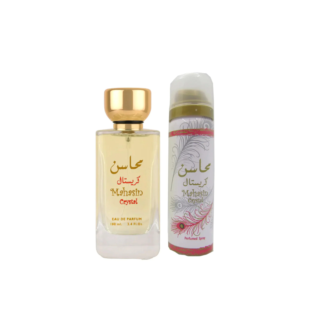 Lattafa Mahasin Crystal Gift Set - Medaid