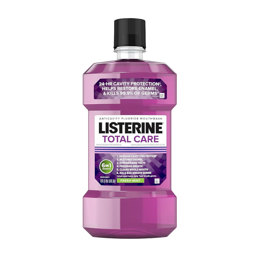 Listerine Total Care Anticavity Fluoride 6in1 Mouthwash - 500ml - Medaid International