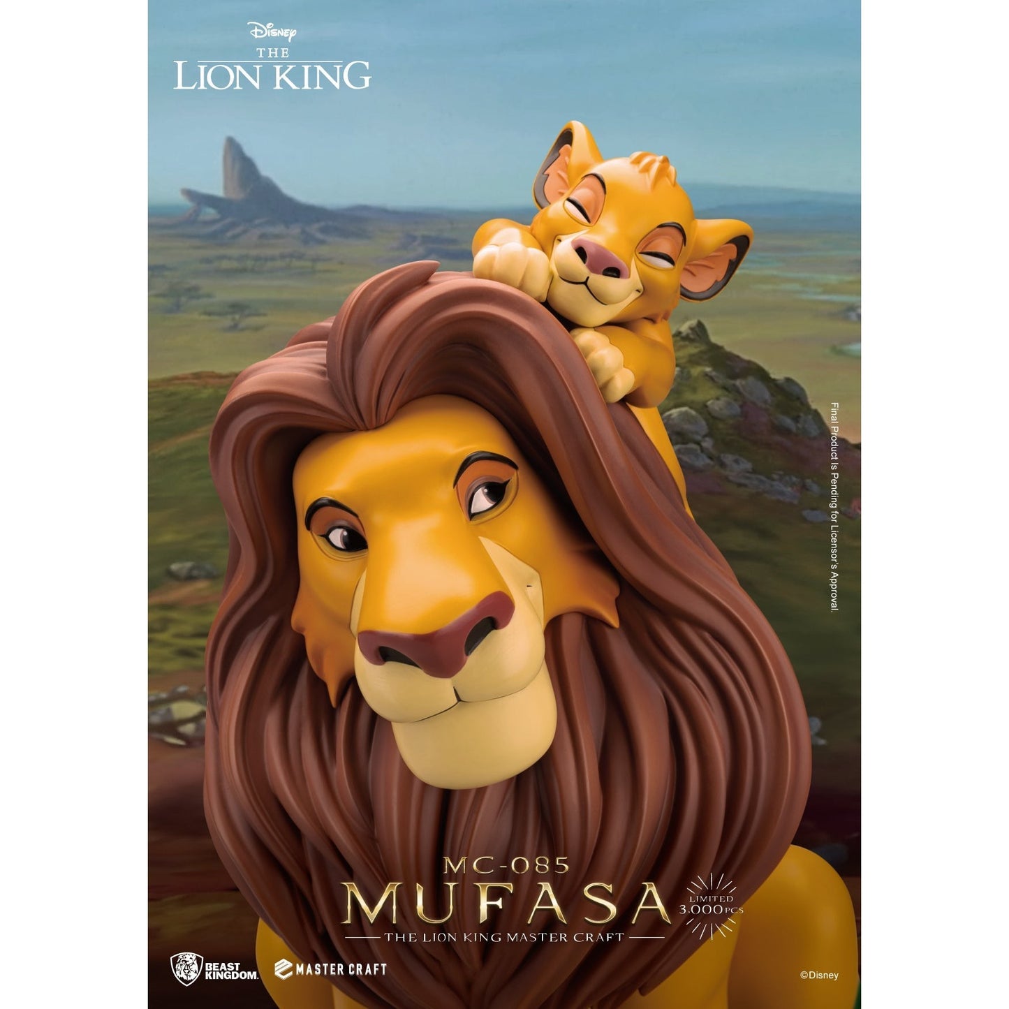 MC-085 The Lion King Master Craft Mufasa By Beast Kingdom - Medaid International