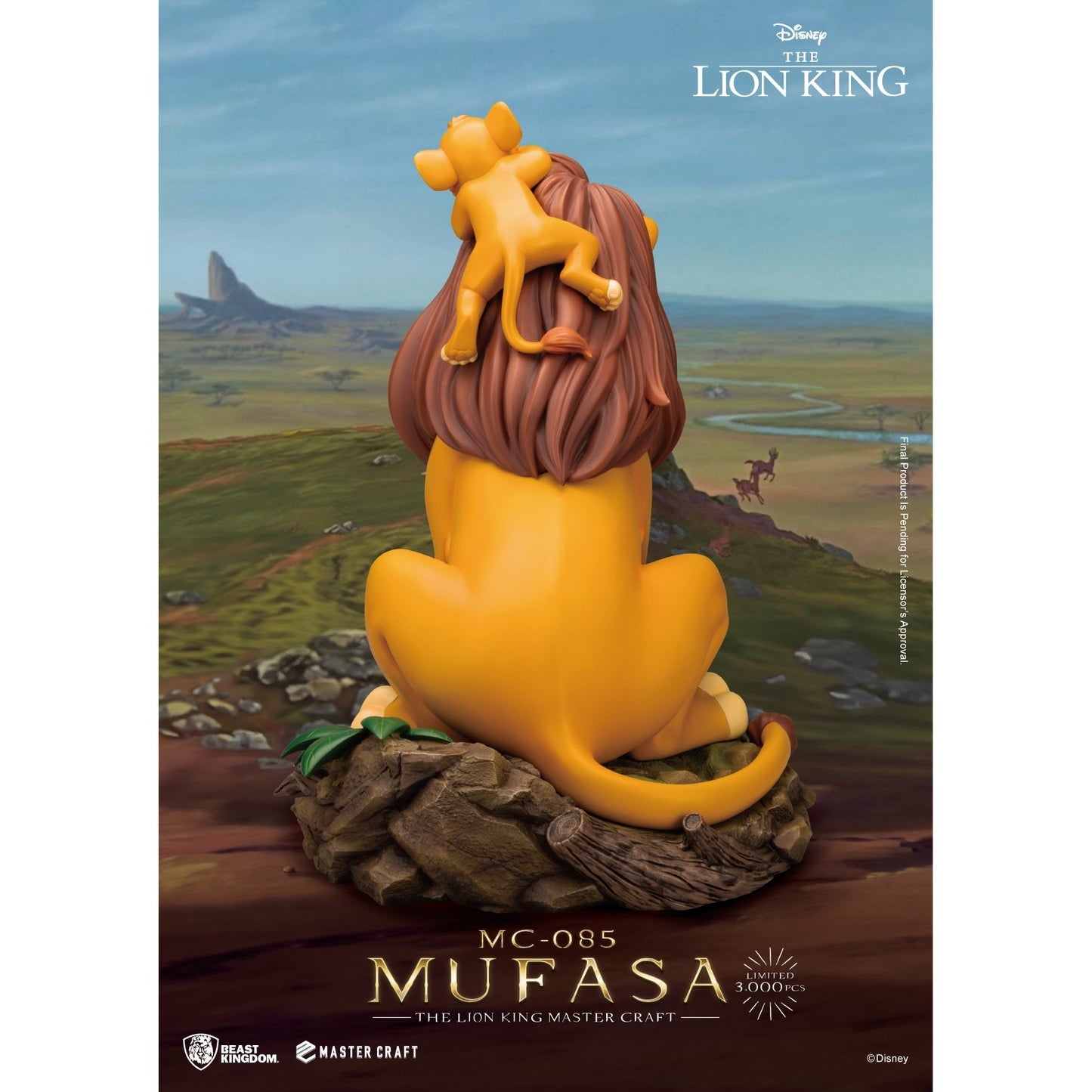 MC-085 The Lion King Master Craft Mufasa By Beast Kingdom - Medaid International