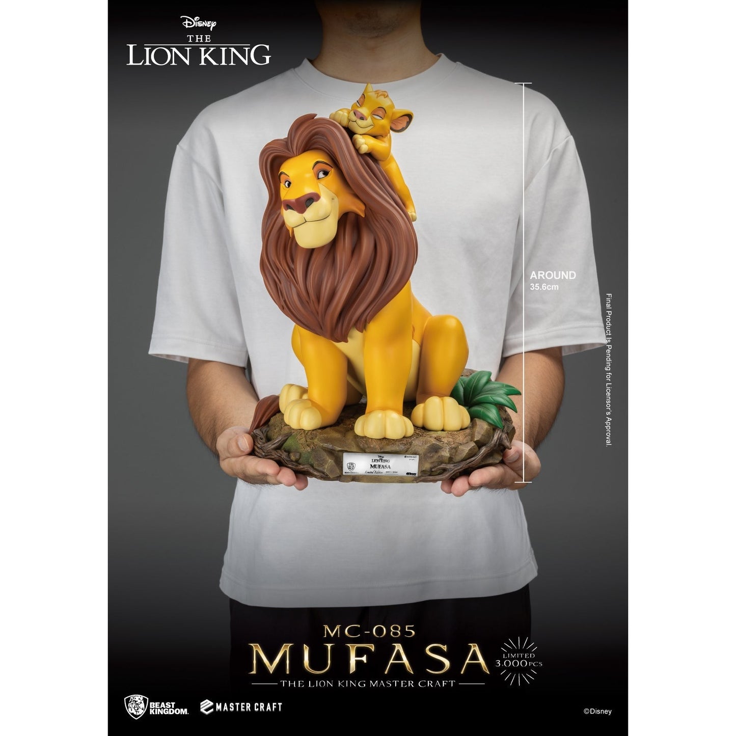 MC-085 The Lion King Master Craft Mufasa By Beast Kingdom - Medaid International