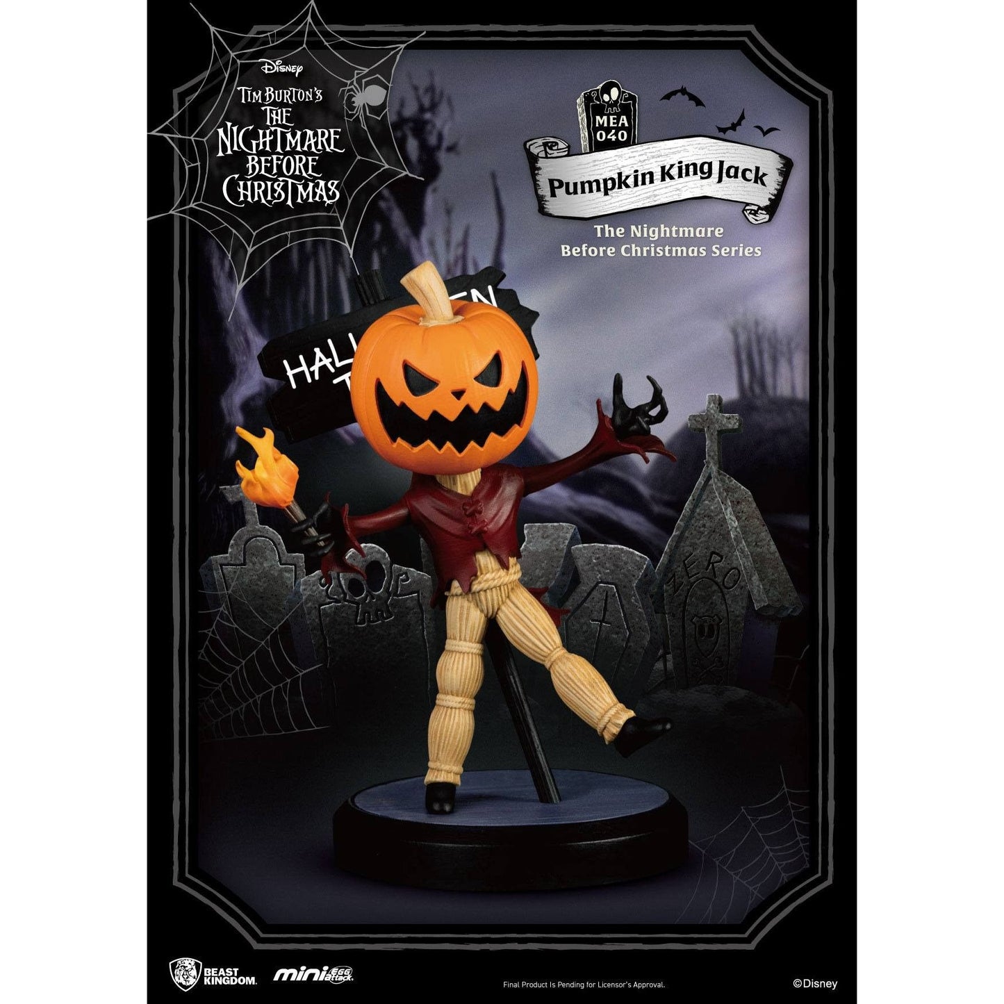 Nightmare Before Christmas - Pumpkin King Mini Egg Attack Figure by Beast Kingdom - Medaid International