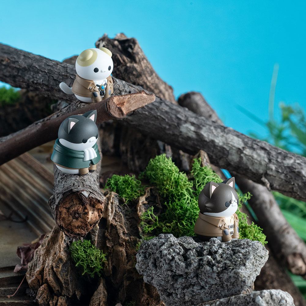 Attack On Titan Mega Cat Project Trading Figures Gathering Scout Regiment Danyan! (REPEAT) by Megahouse (1 Blind Box)) - Medaid International