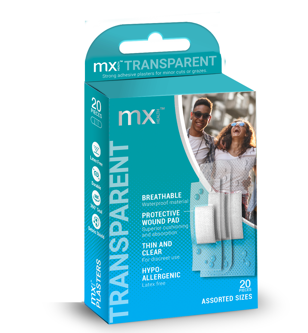 Medinox Mx76106 Plaster Clear Assorted 20S - Medaid