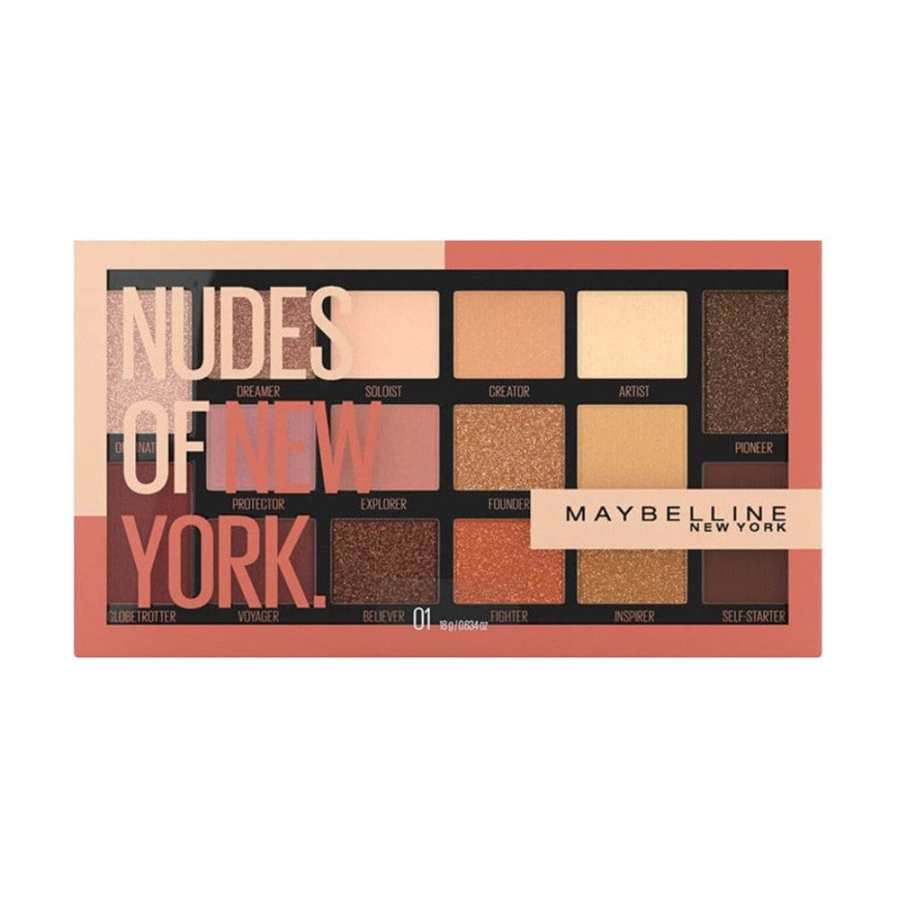 Maybelline Nudes Of New York 16 Pan Eyeshadow Palette - Medaid International