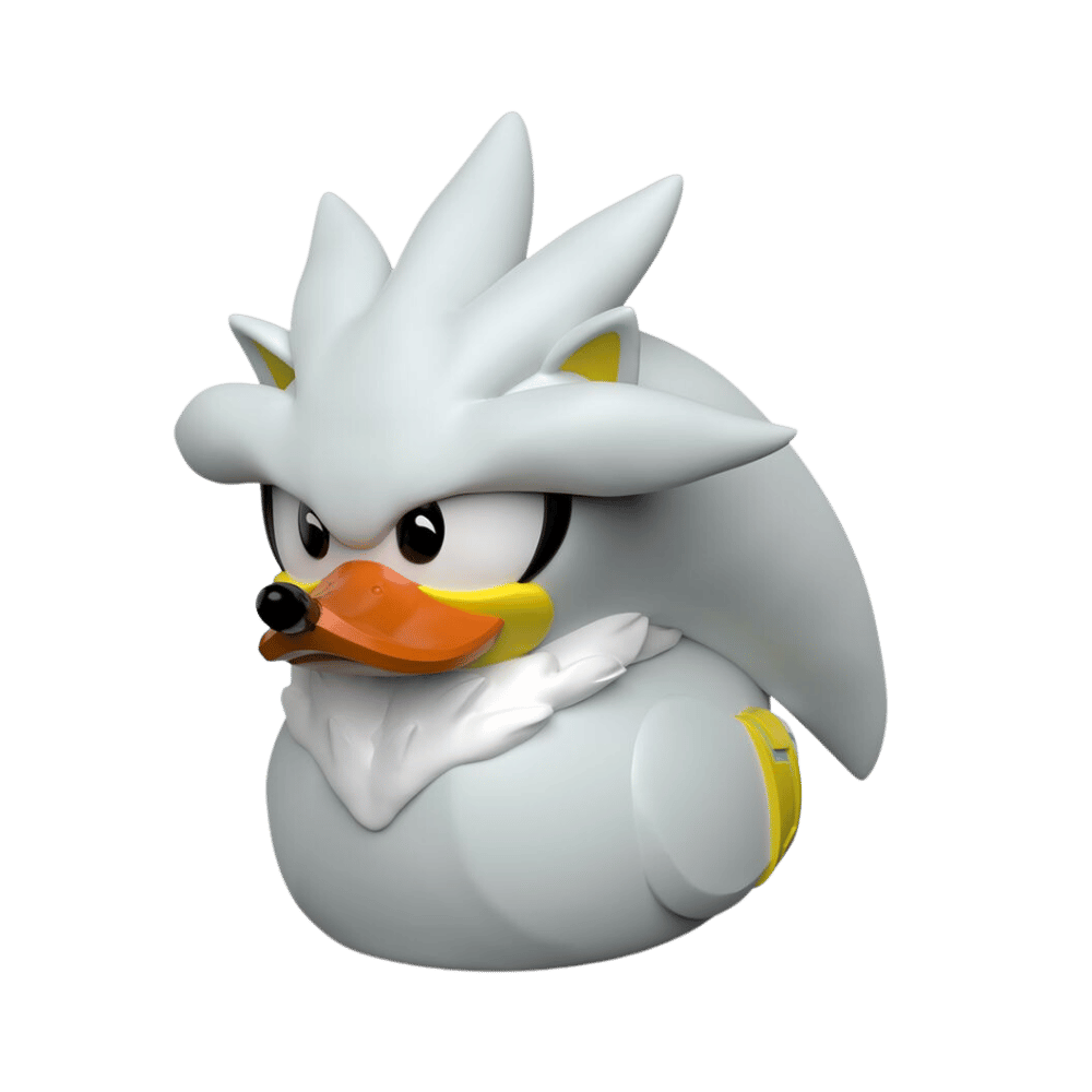 Sonic 1st Edition Silver the Hedgehog Rubber Duck By TUBBZ - Medaid International