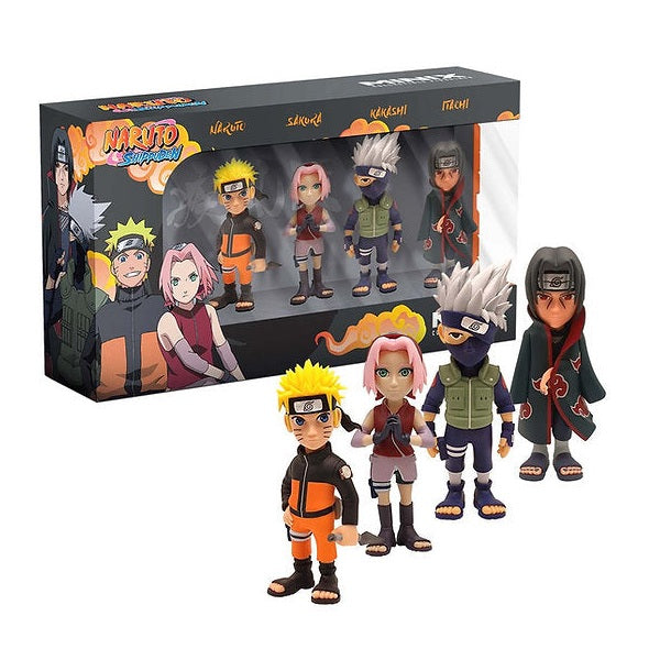 Pack 4 figures - Naruto Shippuden (Naruto, Kakashi, Itachi, Sakura) - Medaid International