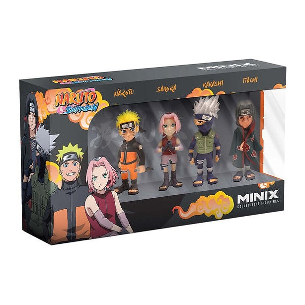 Pack 4 figures - Naruto Shippuden (Naruto, Kakashi, Itachi, Sakura) - Medaid International