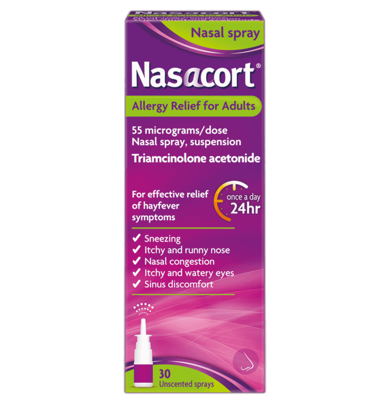 Nasacort - Allergy Relief Nasal Spray 30 Doses - Medaid International