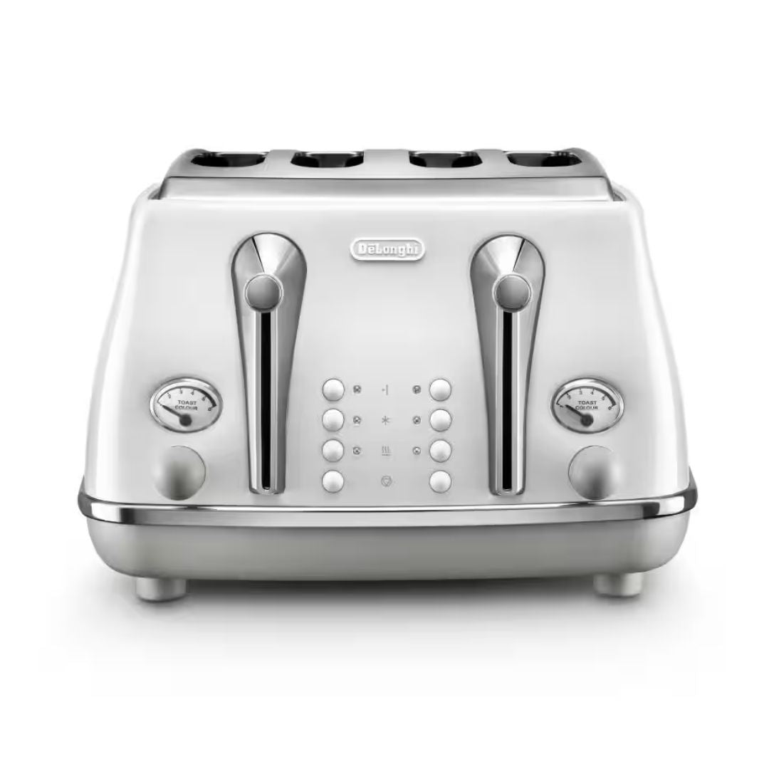 DeLonghi Four Slice Toaster - Icona - White - Medaid International