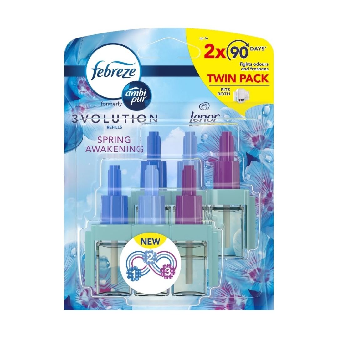Febreze 3volution refills spring awakening twin pack +Lenor - 2x20ml - Medaid International