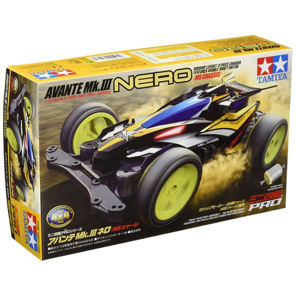 1/32 Mini 4WD PRO #27 Avante Mk.III Nero (MS Chassis) By Tamiya - Medaid International