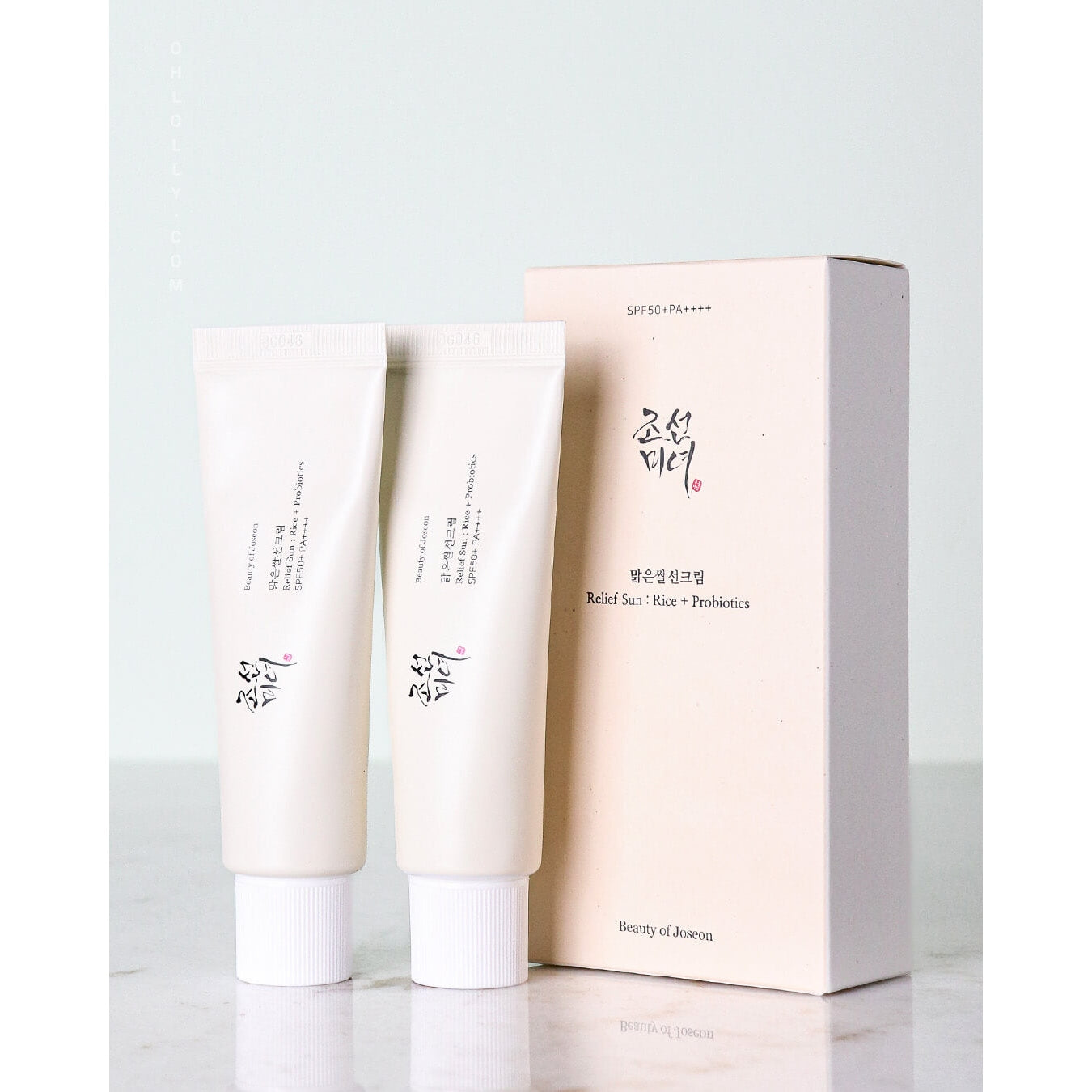 Double-Pack Beauty of Joseon Relief Sun Rice + Probiotics (50ml x 2) Organic sunscreen - Medaid