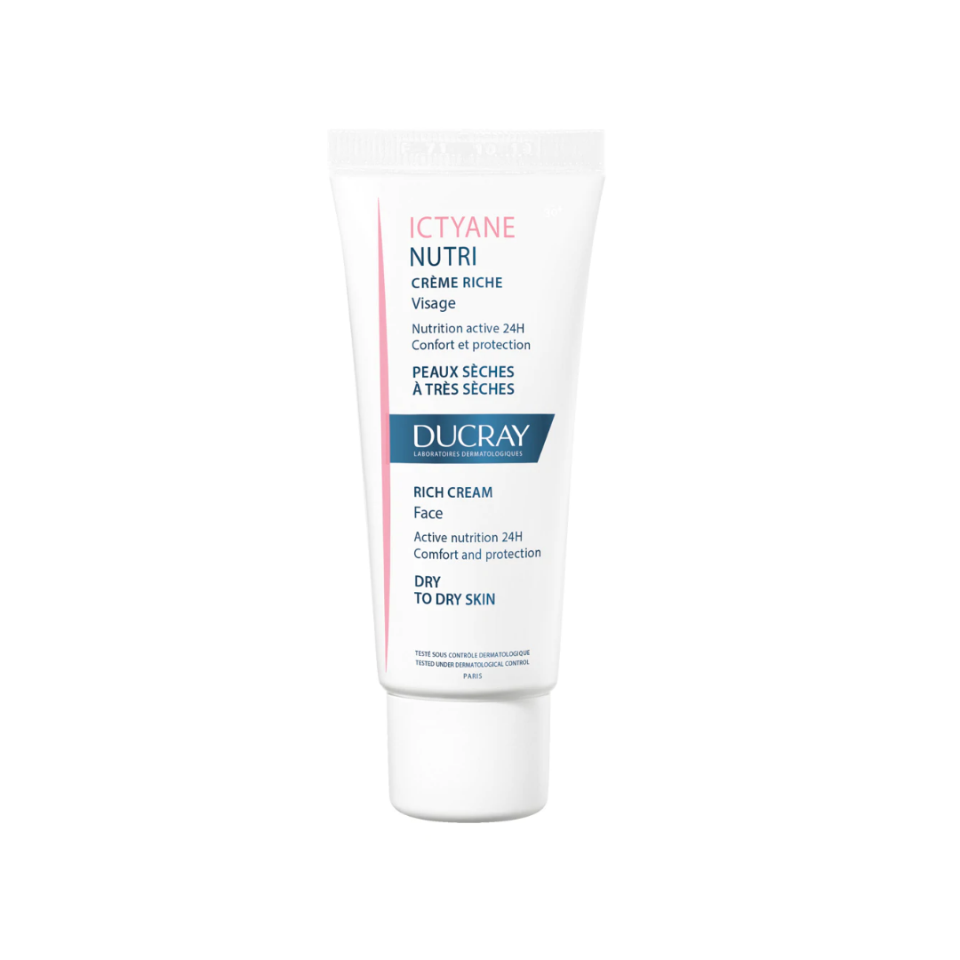 Ducray Ictyane Nutri Rich Face Cream 40ml - Dry To Very Dry Skin - Medaid