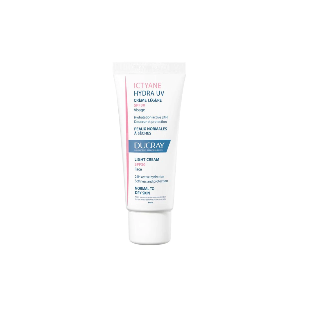 Ducray Ictyane Hydra light UV Cream Face Spf30 40ml - Medaid