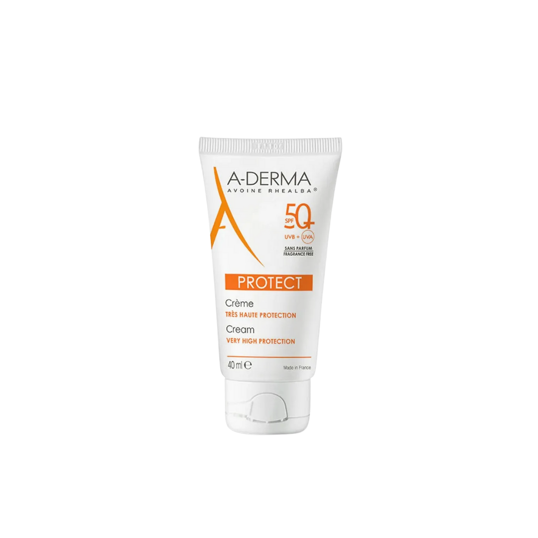 A-Derma Protect SPF 50+ Cream Fragrance Free 40ml - Medaid