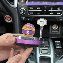 Car Air Fresher Aromatherapy Basketball Solar Turning Ball - Medaid International