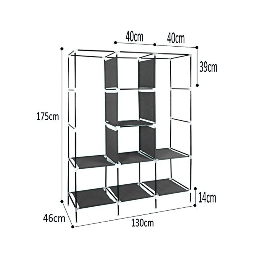 Storage Wardrobe Closet For Clothes/Books/Office Bag - Medaid International