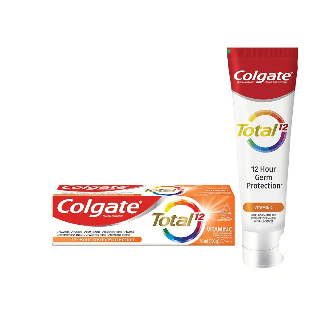 Colgate Total Vitamin C Toothpaste 12 Hour Germ Protection 75 ml - Medaid International