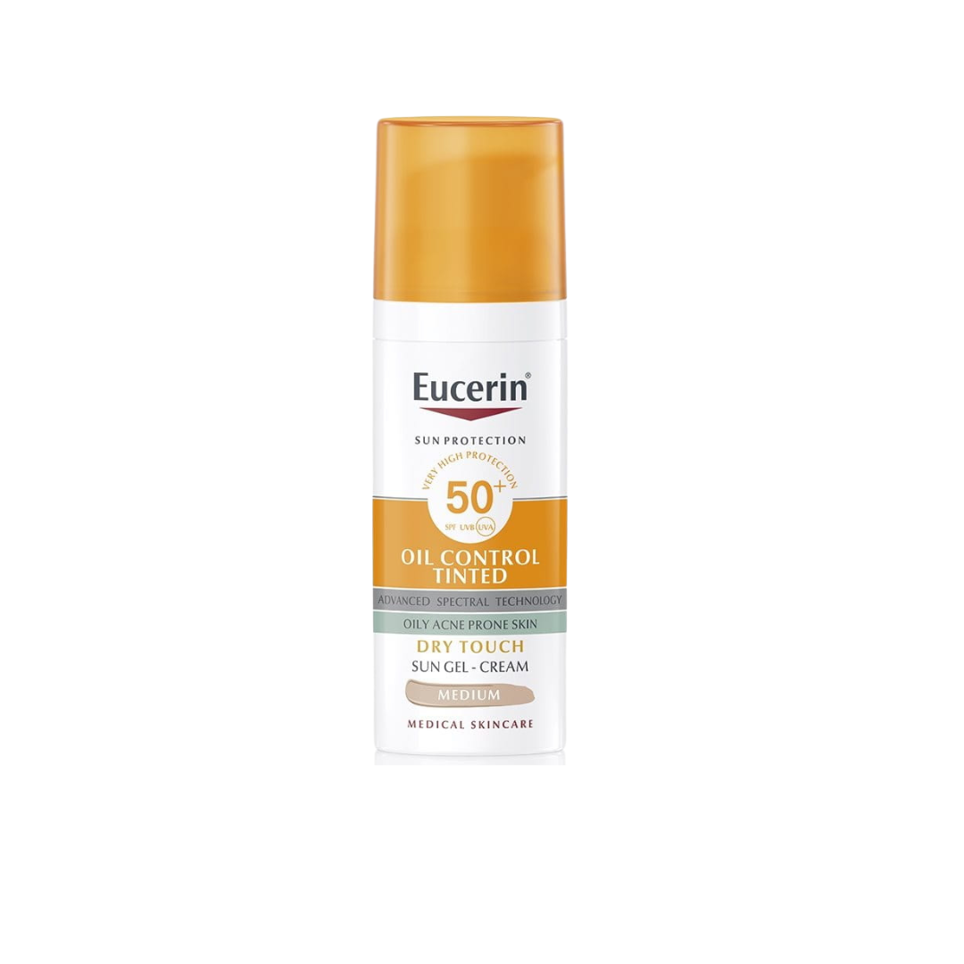 Eucerin Oil Control Tinted Sun Gel-Cream Dry Touch 50+ - Medaid