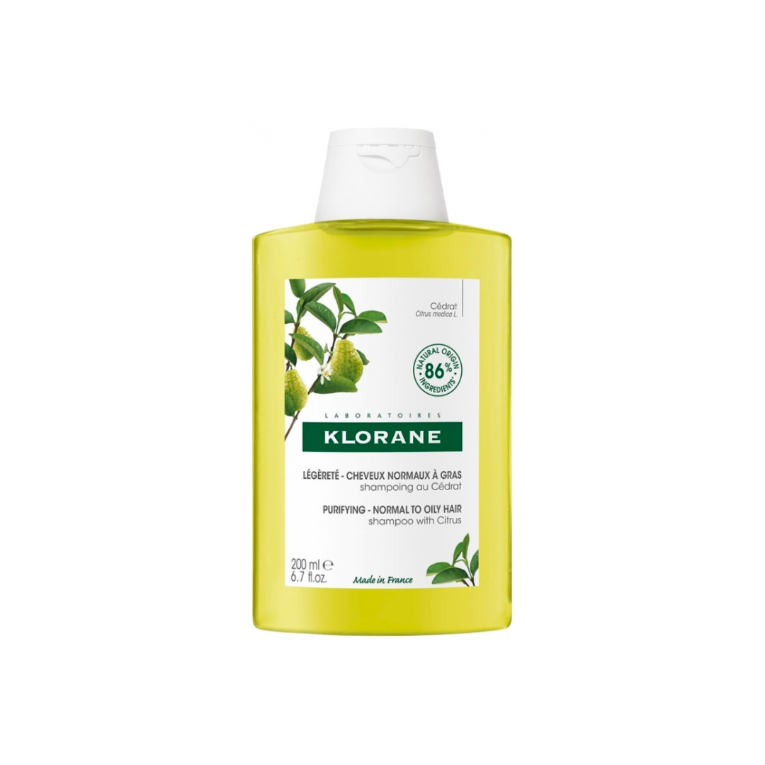 Klorane Shampoo With Citrus Pulp For Normal To Oily Hair 200ml - Medaid