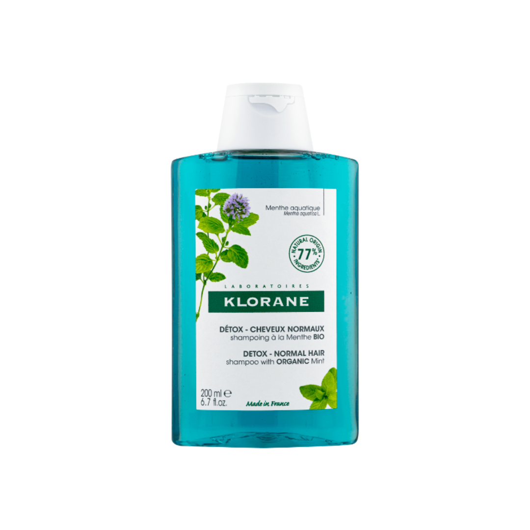 Klorane Shampoo With Organic Mint Detox For Dry Scalp 200ml - Medaid