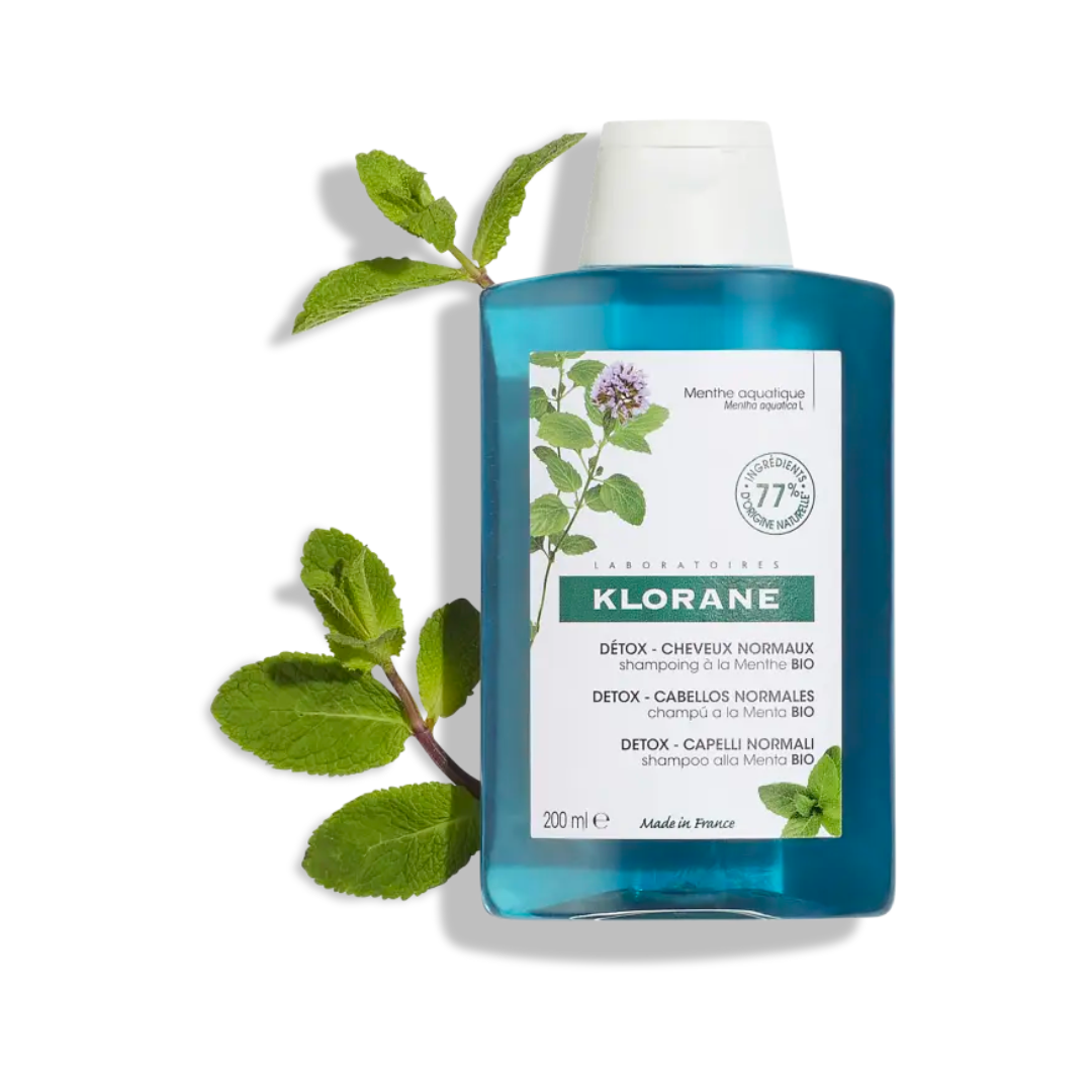 Klorane Shampoo With Organic Mint Detox For Dry Scalp 200ml - Medaid